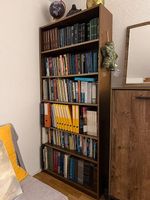 Bibliothèque bois massif 6 rangées