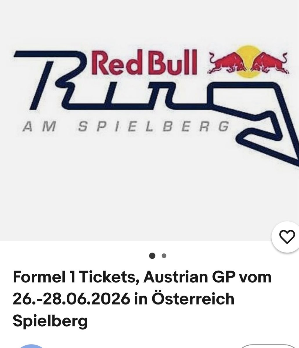Tickets: Ticket F1, Spielberg – Neu (gemäss Beschreibung) aus Leuggern von pagm