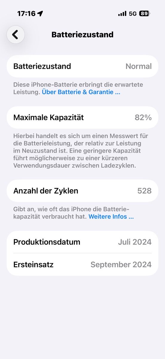 Apple Handys / Smartphones: Iphone 16 Pro 128GB – Gebraucht aus Ettenhausen TG von Start24 8