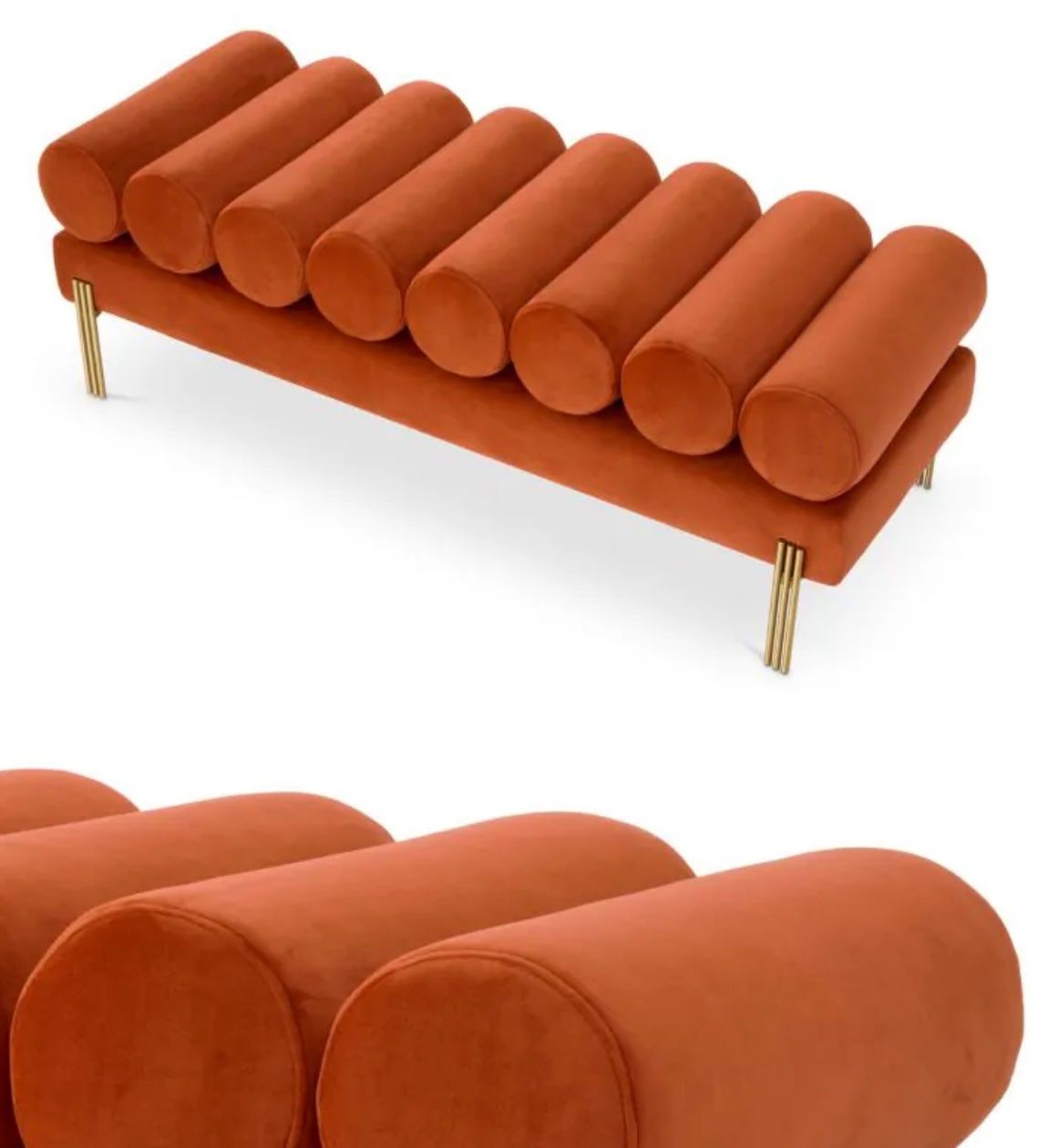 Eichholtz Bänke: EICHHOLTZ** Bench Oxley-Midi  Century Look – Neu und originalverpackt aus Ruswil von Miami-2026 2