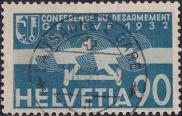 1932, F18 mit tollem Vollstempel von LAUSANNE, Kat: 75.-+