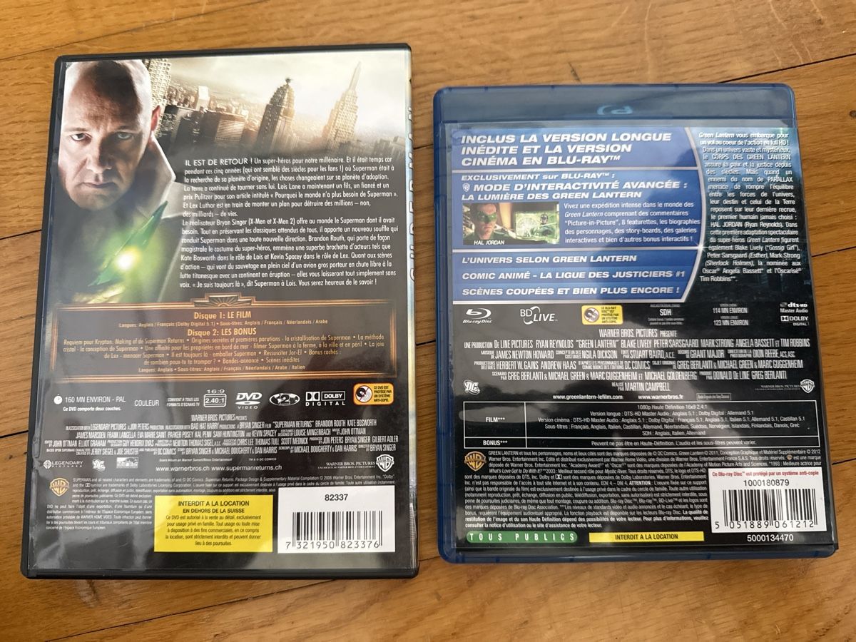 Tutti i DVDs: Lot de 2 Films: Superman Returns et Green Lantern. – Usato da Aigle venduto da pat_z2c2 1
