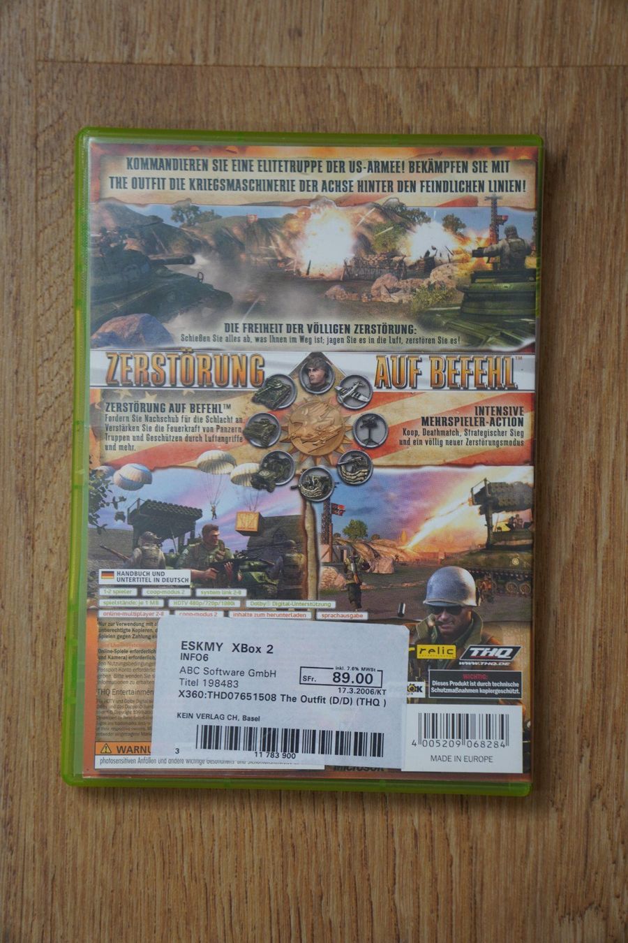 Giochi: Xbox 360 game The Outfit – Usato da Niederuzwil venduto da S.J.21 1