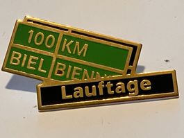 1 Pin Lauftage Biel 100km