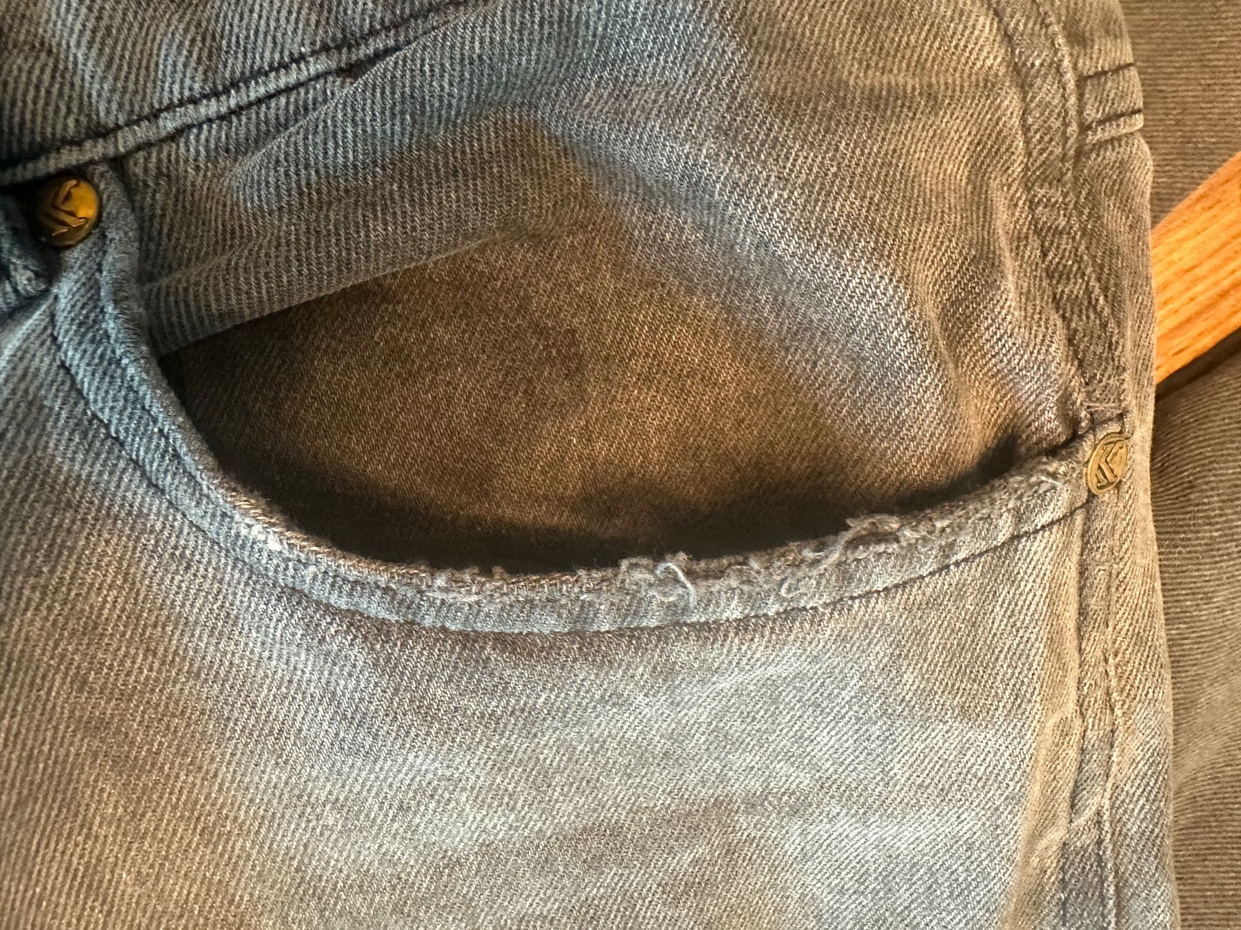 Jeans: Jeans, Karl Kani, grau, M – Usato da Winterthur venduto da manelio113 7