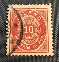 Island alte briefmarke