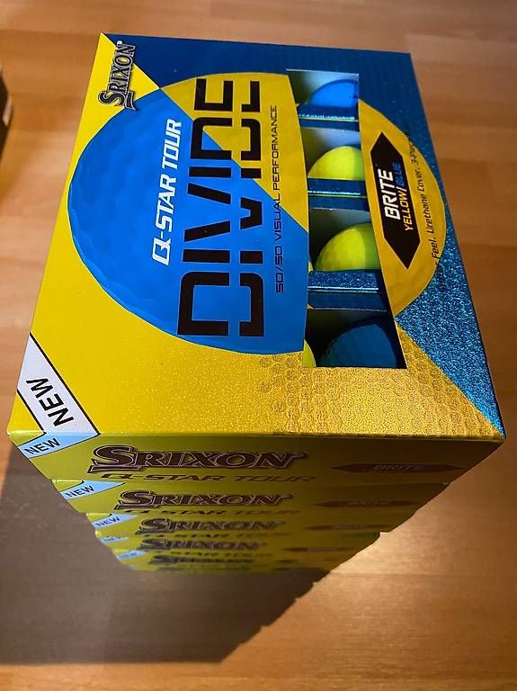 Srixon Palloni: Neue Golfbälle Srixon Q-Star Tour Divide – Nuovo e nell'imballaggio originale da Aarberg venduto da GolFamin