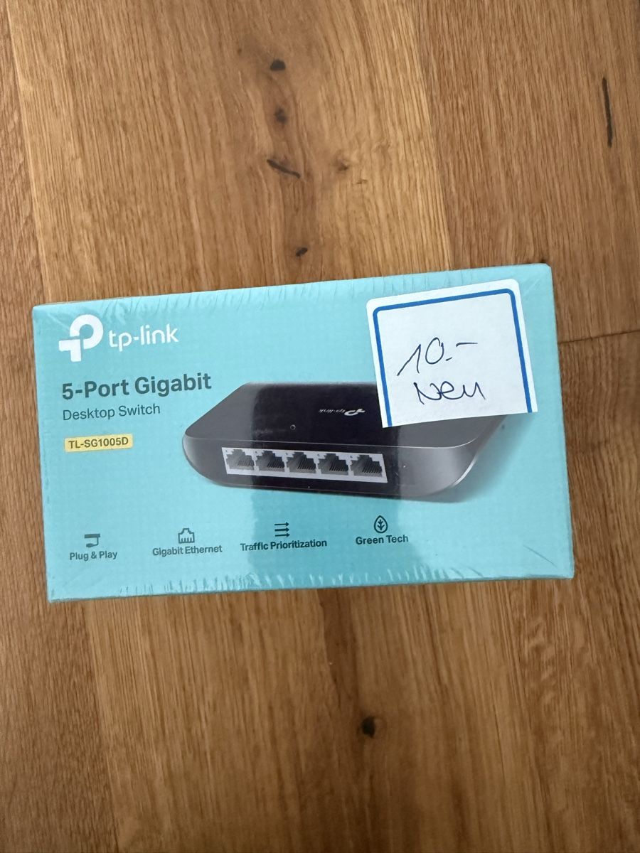 TP-Link Modem & Router: TP-Link Switch, 5-Port Gigabit, NEU & Originalverpackt! – Nuovo e nell'imballaggio originale da Graben venduto da Desjiix3
