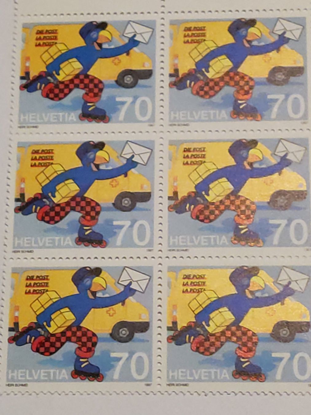 Tutti i francobolli: Globi  Briefmarke  6x 70 Rappen postfrisch – Nuovo (secondo la descrizione) da Laufen venduto da Sunjupite7