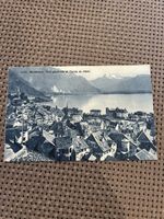 Carte Postale Ancienne Montreux Vue Générale Rare!