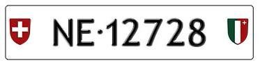 Schilder: Plaque auto NE 12728 – Neu (gemäss Beschreibung) aus Boudevilliers von ENCHERES-PLAQUES-NE