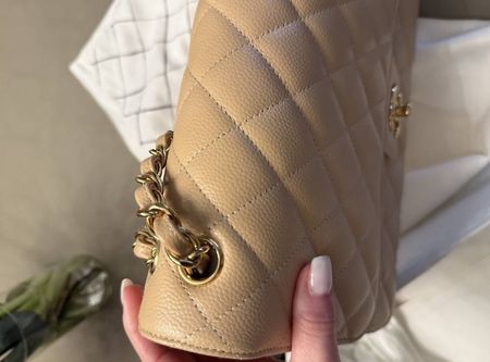 Chanel Classic Handtasche Beige, Top Zustand, Zeitlos!