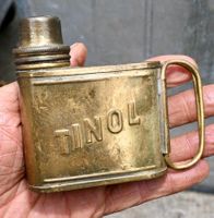 antike TINOL Germany Taschen-Lötlampe Messing KOMPLETT