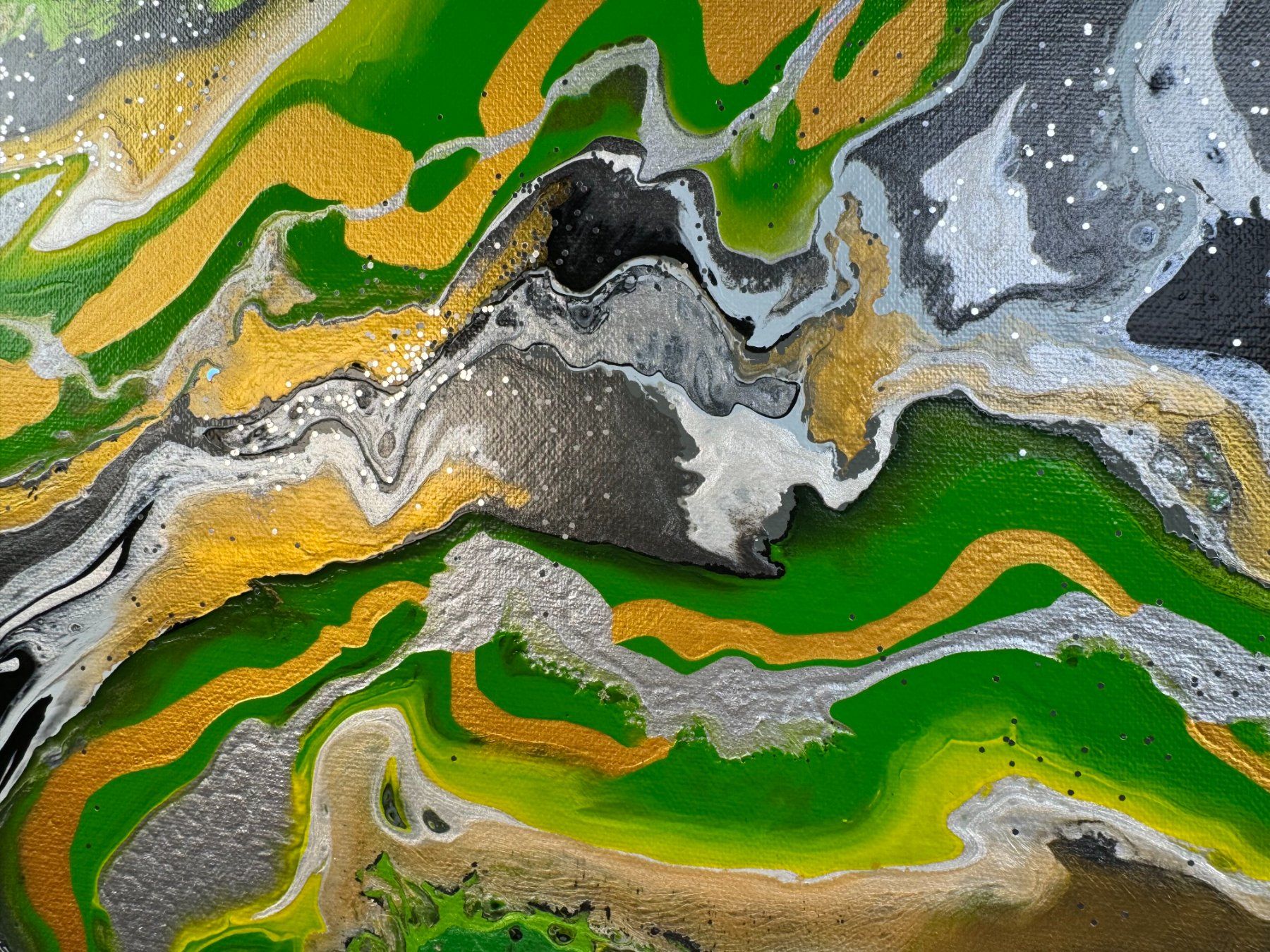 Dipinti: Acryl-Flüssigkeitsmalerei, rechteckig – Usato da Schlieren venduto da MayaSheng1983 1