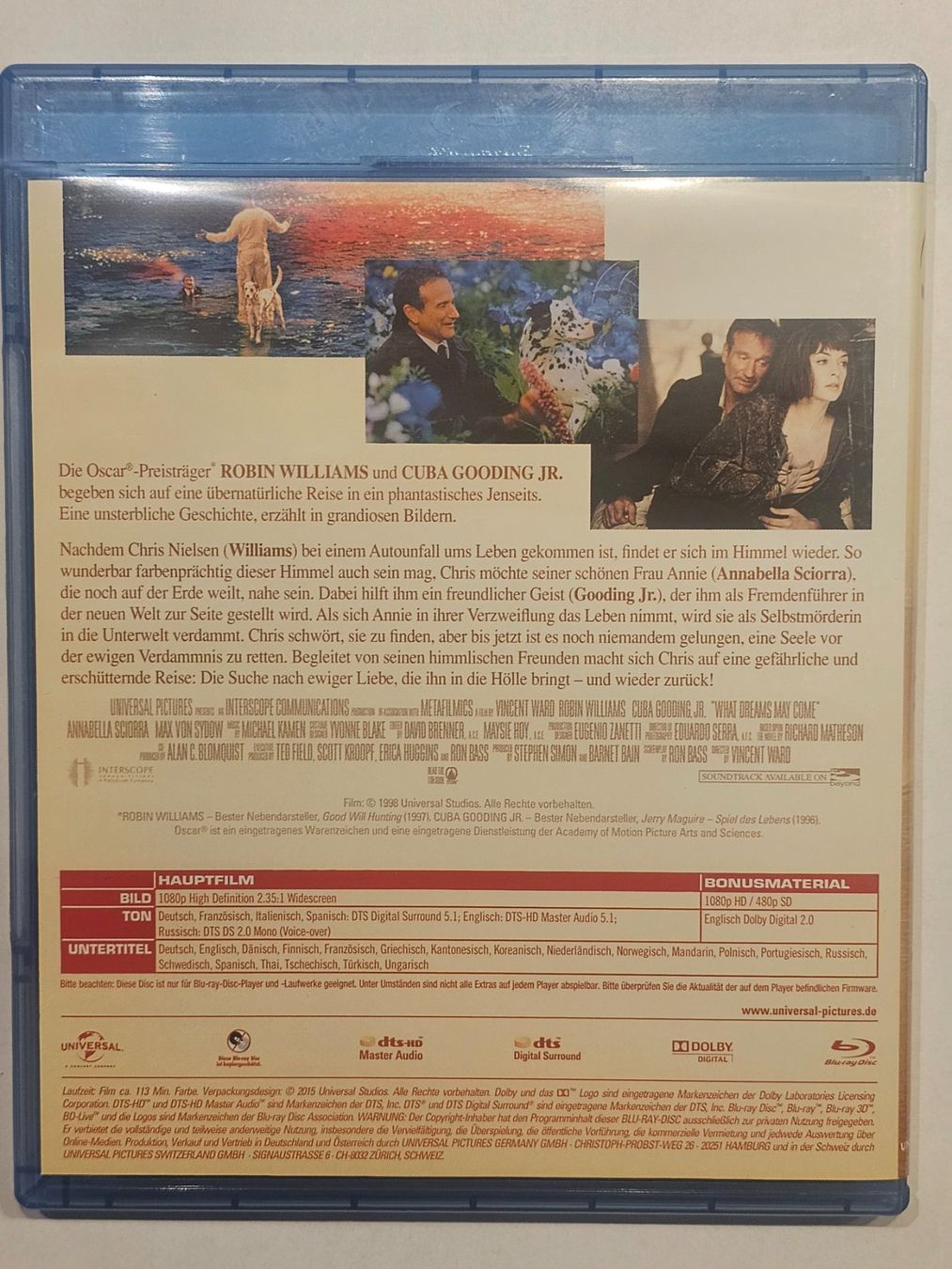Alle DVDs: Blu-ray Hinter dem Horizont Robin Williams – Gebraucht aus Würenlos von Keks 1