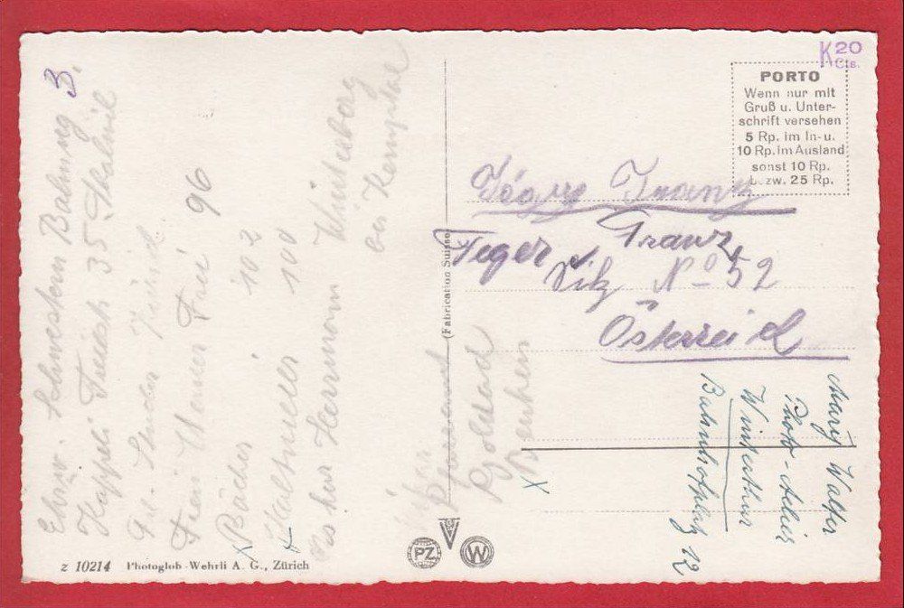 Cartoline postali: THALWIL OBERDORF – Usato da Grüningen venduto da Kartenlaube 1