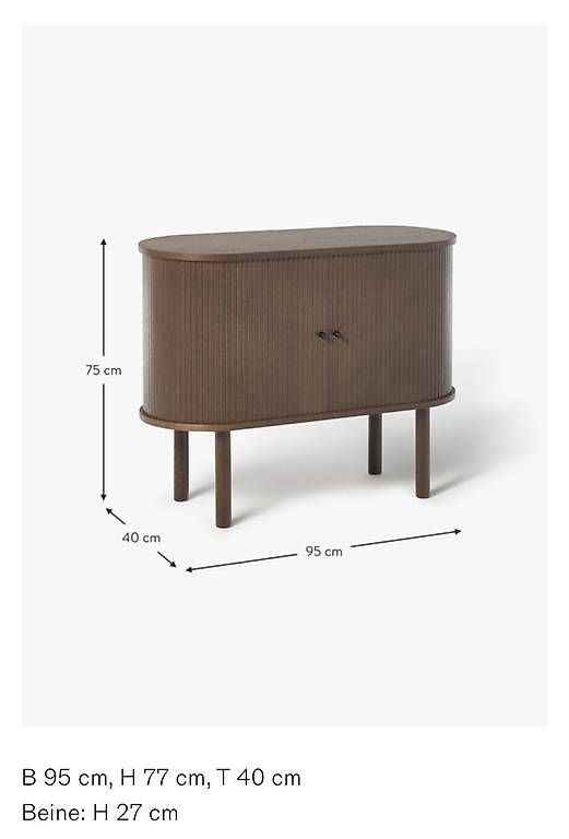 Cassettiere: Westwing Calary Sideboard  dunkles Eichenholz – Usato da Basel venduto da ani_6fdb 1