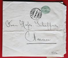 GANZSACHE STREIFBAND 5 RAPPEN HOFER SCHAFFNER AARAU 1908