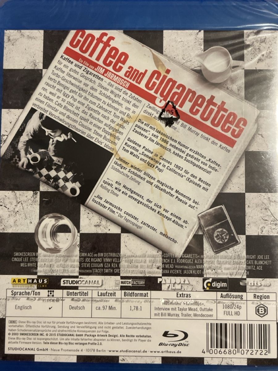 Tutti i DVDs: Coffee and Cigarettes (2003) – Nuovo (secondo la descrizione) da Waldenburg venduto da Gonzo8 1