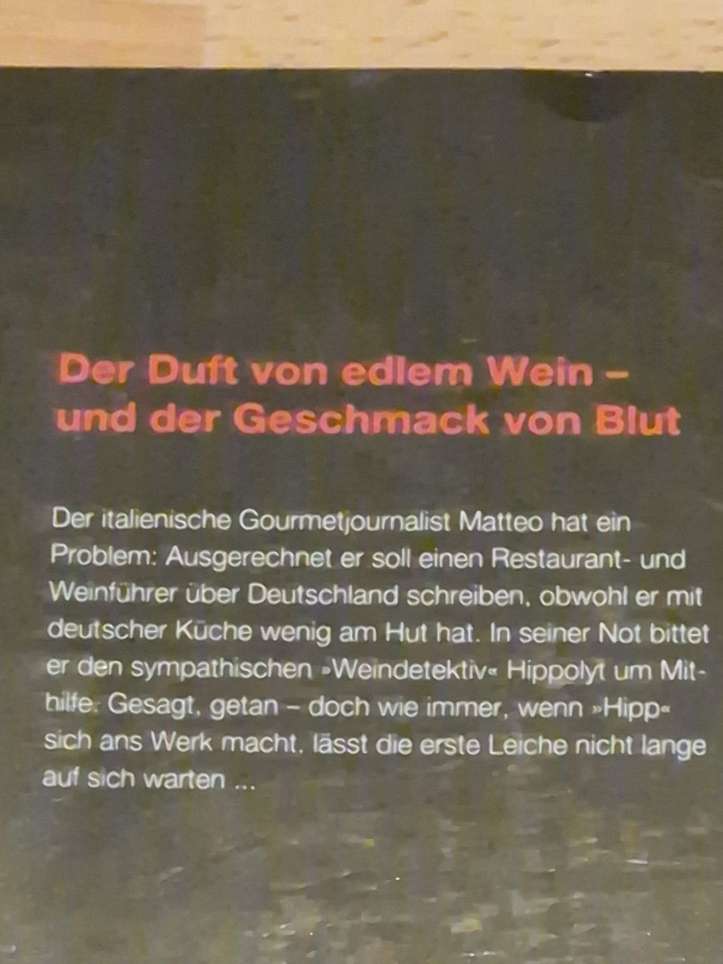 Libri: Michael Böckler 2 Wein Krimis – Usato da Neuhausen am Rheinfall venduto da Alchimista 1