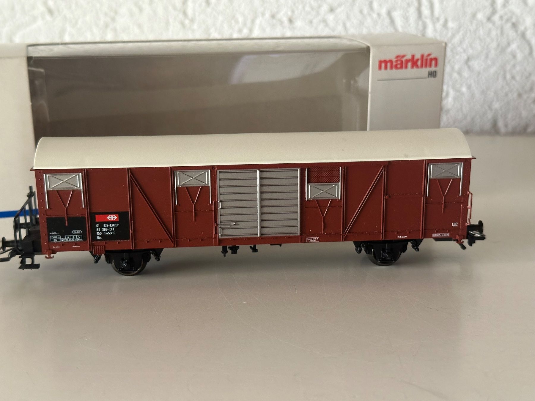 Märklin Modellini di ferrovie: Märklin H0 4727 SBB Güterwagen – Usato da Aarburg venduto da flacon05 1