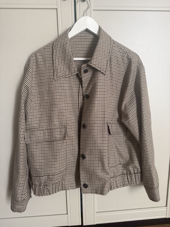 Massimo Dutti Jacket Checkered Size L good condition