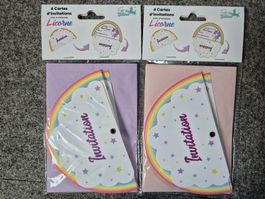 12 Invitations Anniversaire Licorne Neuf 🦄 🎉