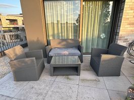 Gebrauchte Rattan Gartenlounge