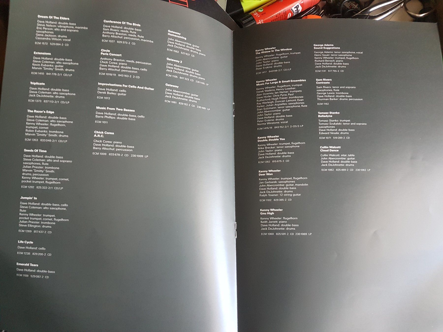 Libri: Discographie ECM Dave HOLLAND – Usato da Boussens venduto da catfood01 1