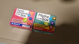 Rechtschreibung und Mathe in der Box Lernkärtchen
