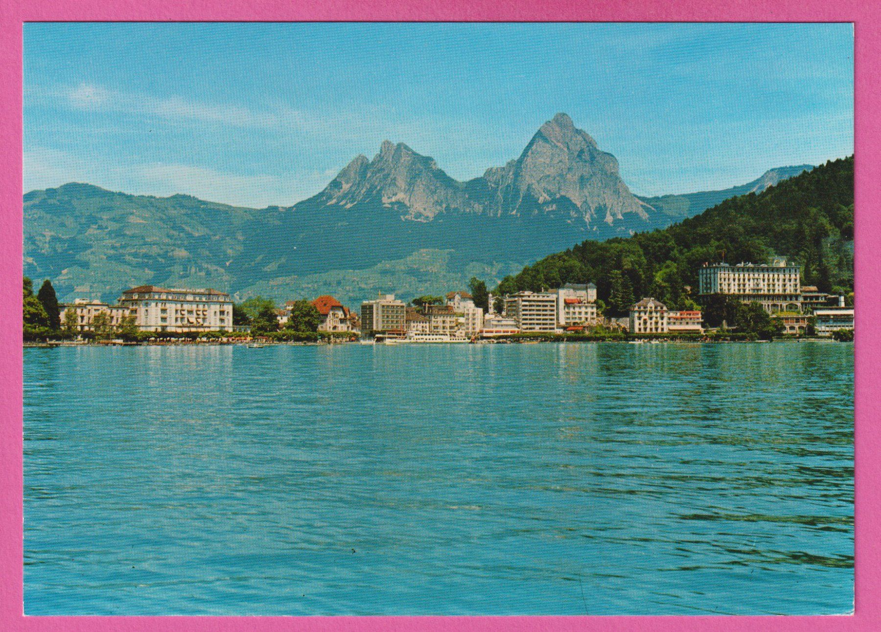 Cartoline postali: Brunnen und die Mythen – Usato da Einsiedeln venduto da dillie