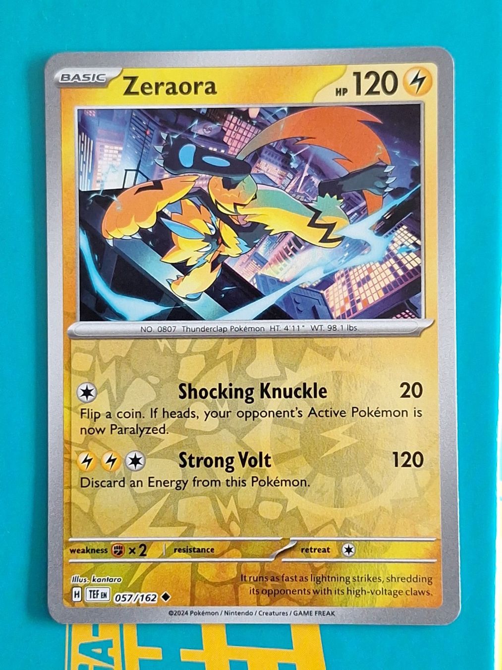 Pokémon Carte collezionabili: Zeraora - Pokemon Temporal Forces Reverse Holo - #2.6 – Usato da Altstätten SG venduto da GGsGameshop