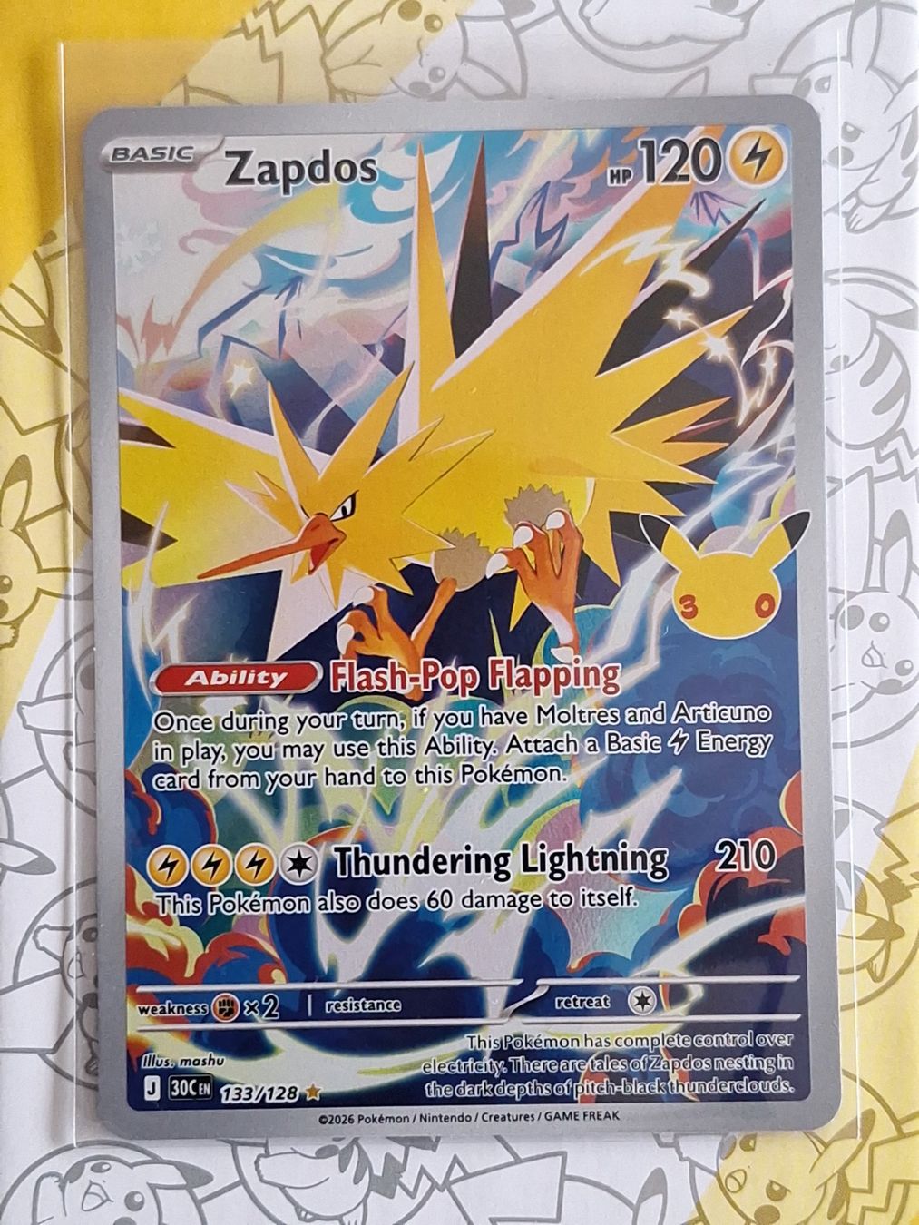 Pokémon Carte collezionabili: Zapdos - 30th Celebration – Usato da Altstätten SG venduto da GGsGameshop
