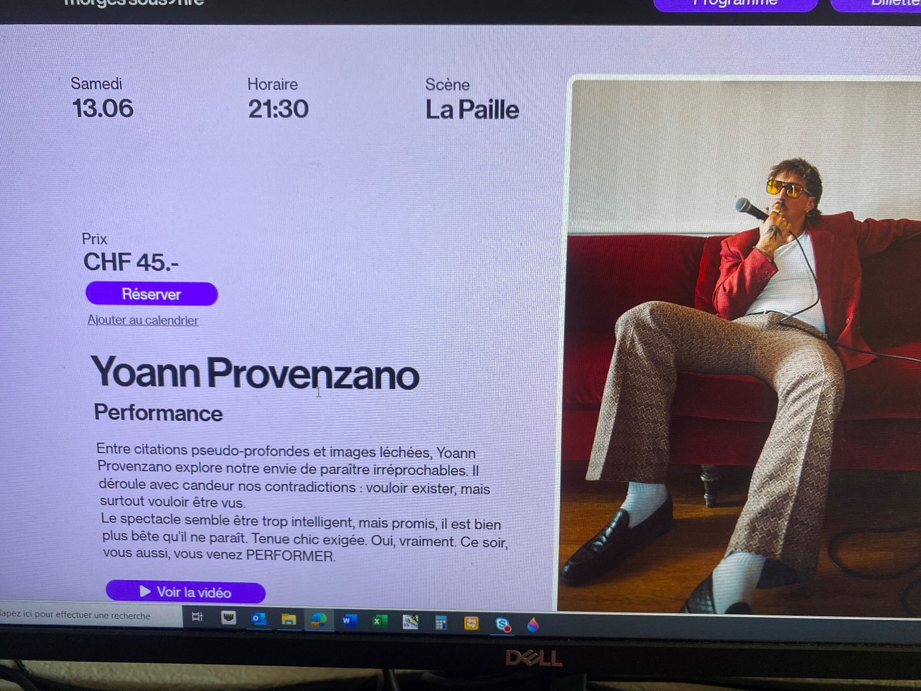 Biglietti: 2 billets Yoann Provenzano 13.06.26 – Nuovo e nell'imballaggio originale da Lonay venduto da Lea_1981
