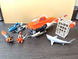 Playmobil U-Boot Blue Planet mit Zubehör gebrauchter Zustand