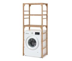 Massivholzregal für Waschmaschine
