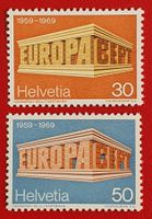 EUROPA CEPT SATZ 466 467 1969** POSTFRISCH