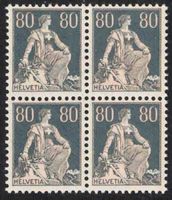 Helvetia mit Schwert Nr.141 im 4er-Block **, Kat.320.-