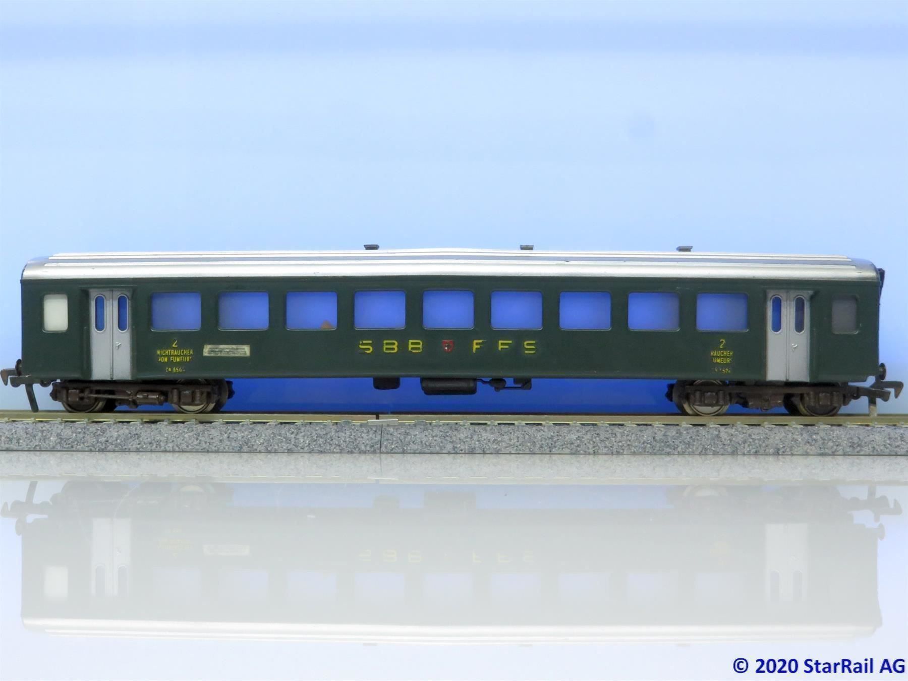 Fleischmann Modellini di ferrovie: Fleischmann 1416 Personenwagen 2. Klasse – Usato da Ennetbaden venduto da StarTrain 4