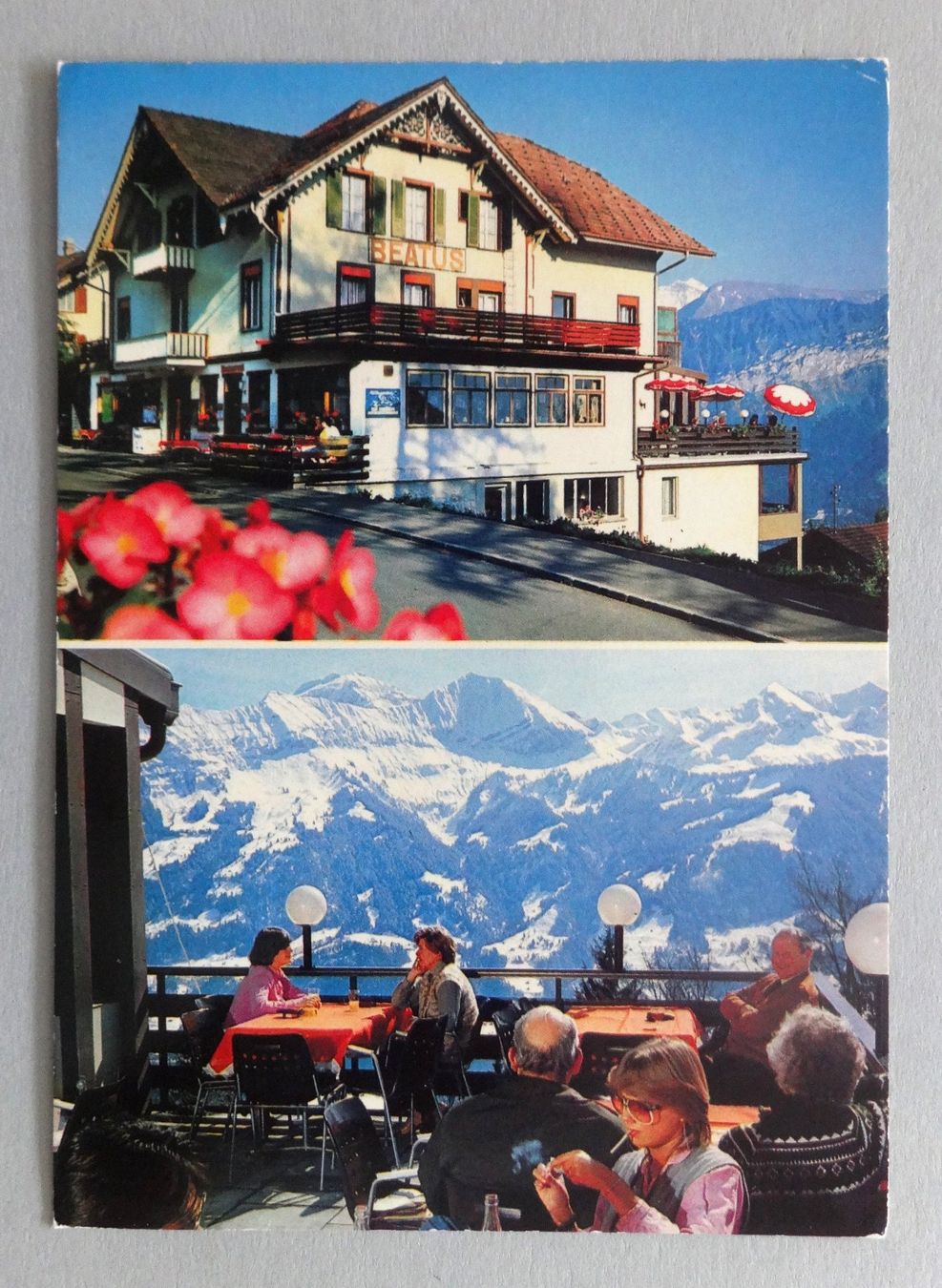 Ansichtskarten: Hotel-Rest. Beatus, Beatenberg – Gebraucht aus Fétigny von Billy2miny