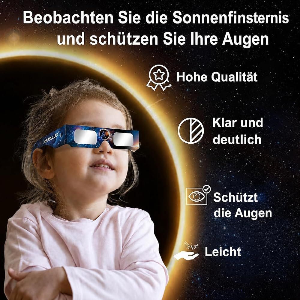 Occhiali & Lenti: Keyaluo Eclipse Sonnenfinsternis Brille - Neu – Nuovo e nell'imballaggio originale da Mülligen venduto da DonRidone 2