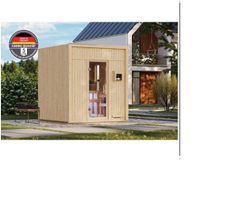 Saunahaus Avenal, naturbel. 9kW extern - Gratis Versand