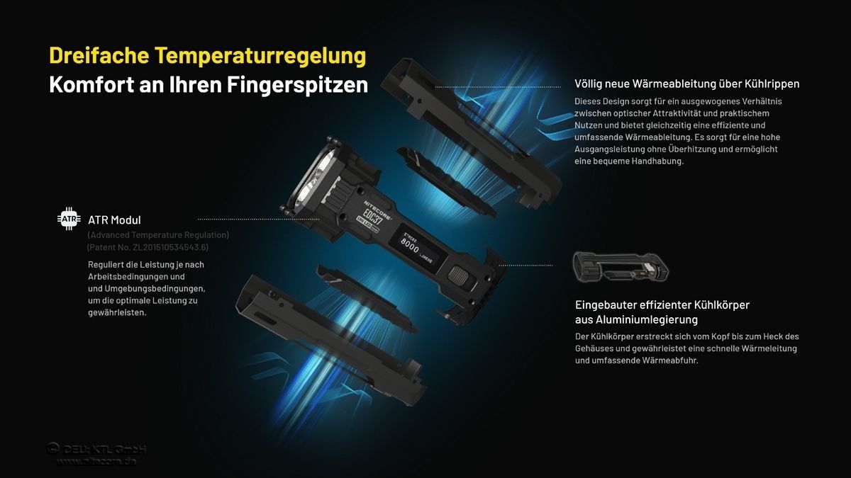 NiteCore Lampade: NITECORE EDC37 - 8000 Lumen – Nuovo e nell'imballaggio originale da Grüningen venduto da Prolumin 9