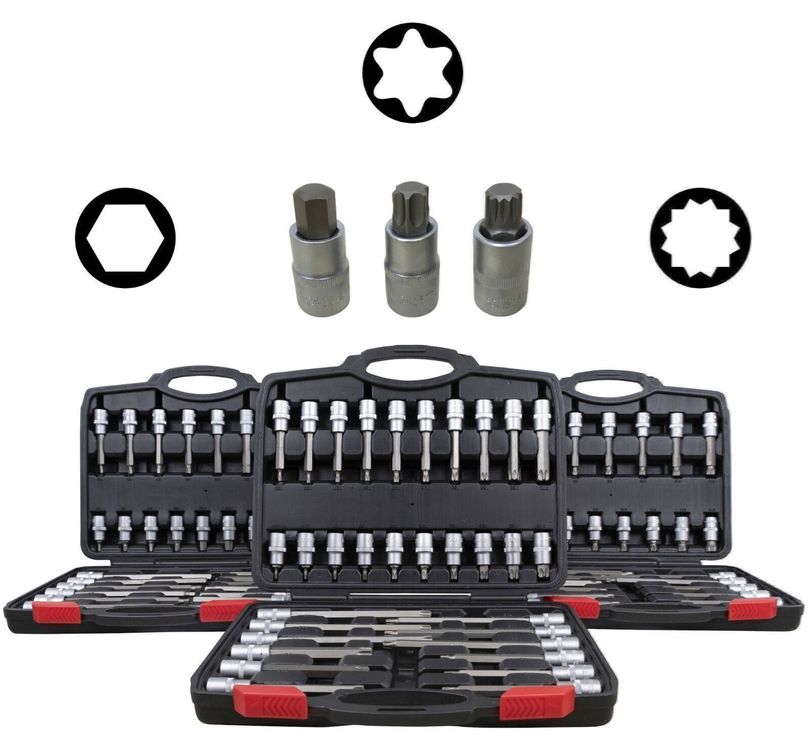 Innensechskant Torx Steckschlüssel Set 32-teilig – 1/2 Zoll Antrieb, Chrom Vanadium, Im Koffer