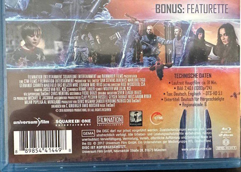 Tous les DVDs: Kill Switch Blu-ray: Sci-Fi Action mit Dan Stevens! Top! ... – D'occasion à Beringen par Mantafisch1 2