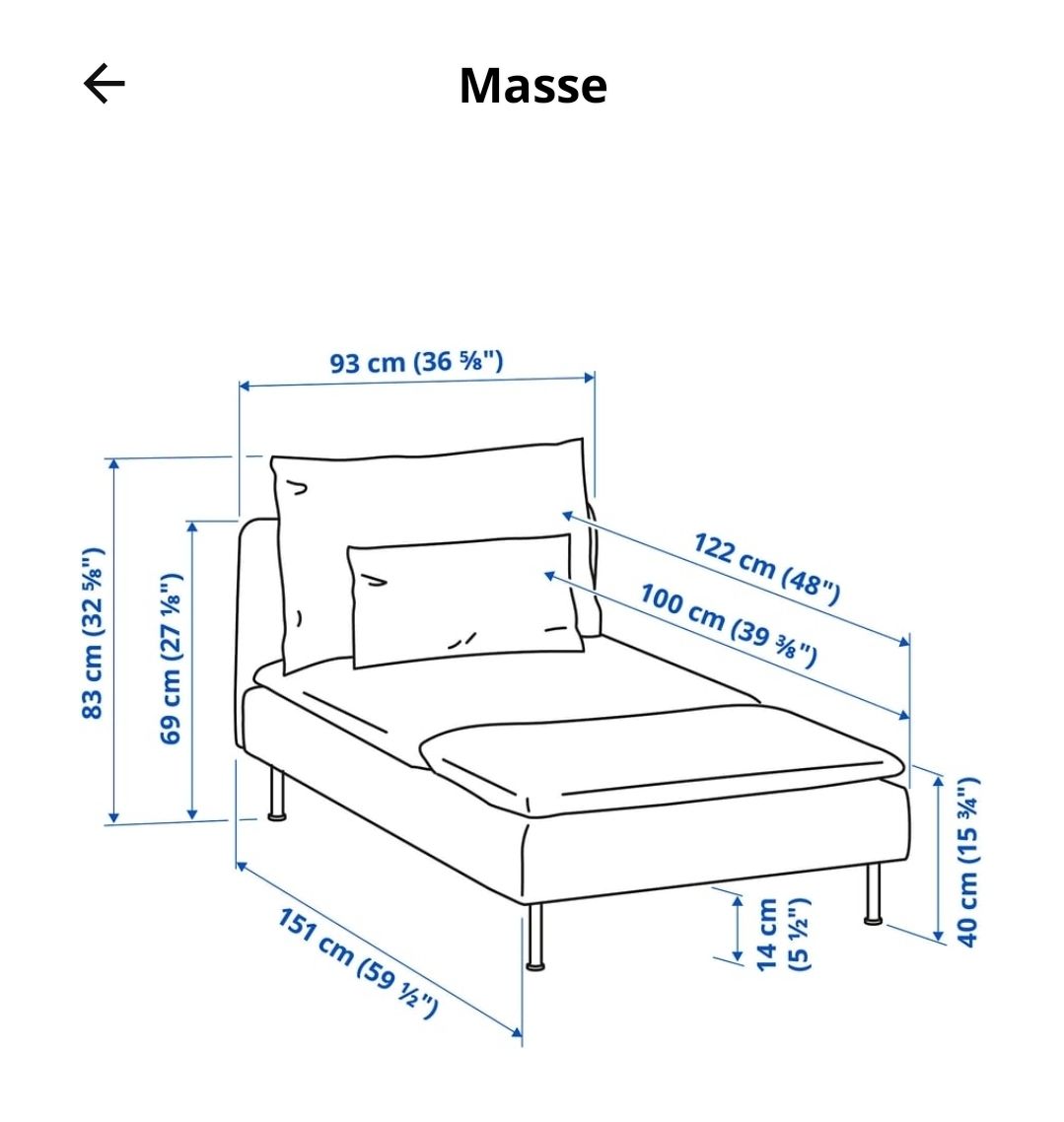 Ikea Sofas: Söderhamn, Ikea Sofaelemente mit div.Sitz/Kissen-Anzügen – D'occasion à Winterthur par ind_c6cc 8