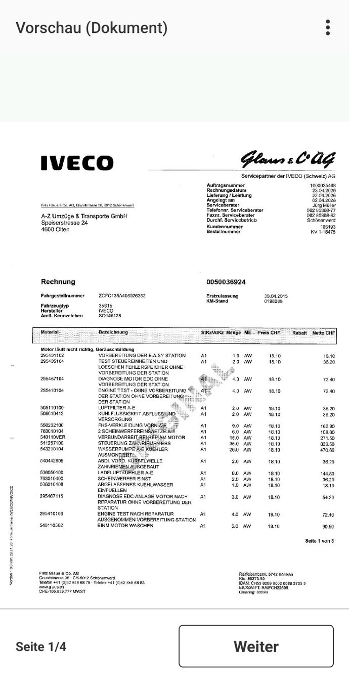 Iveco Veicoli commerciali: Iveco daily 35c15 – Usato da Olten venduto da Kuqi0 6