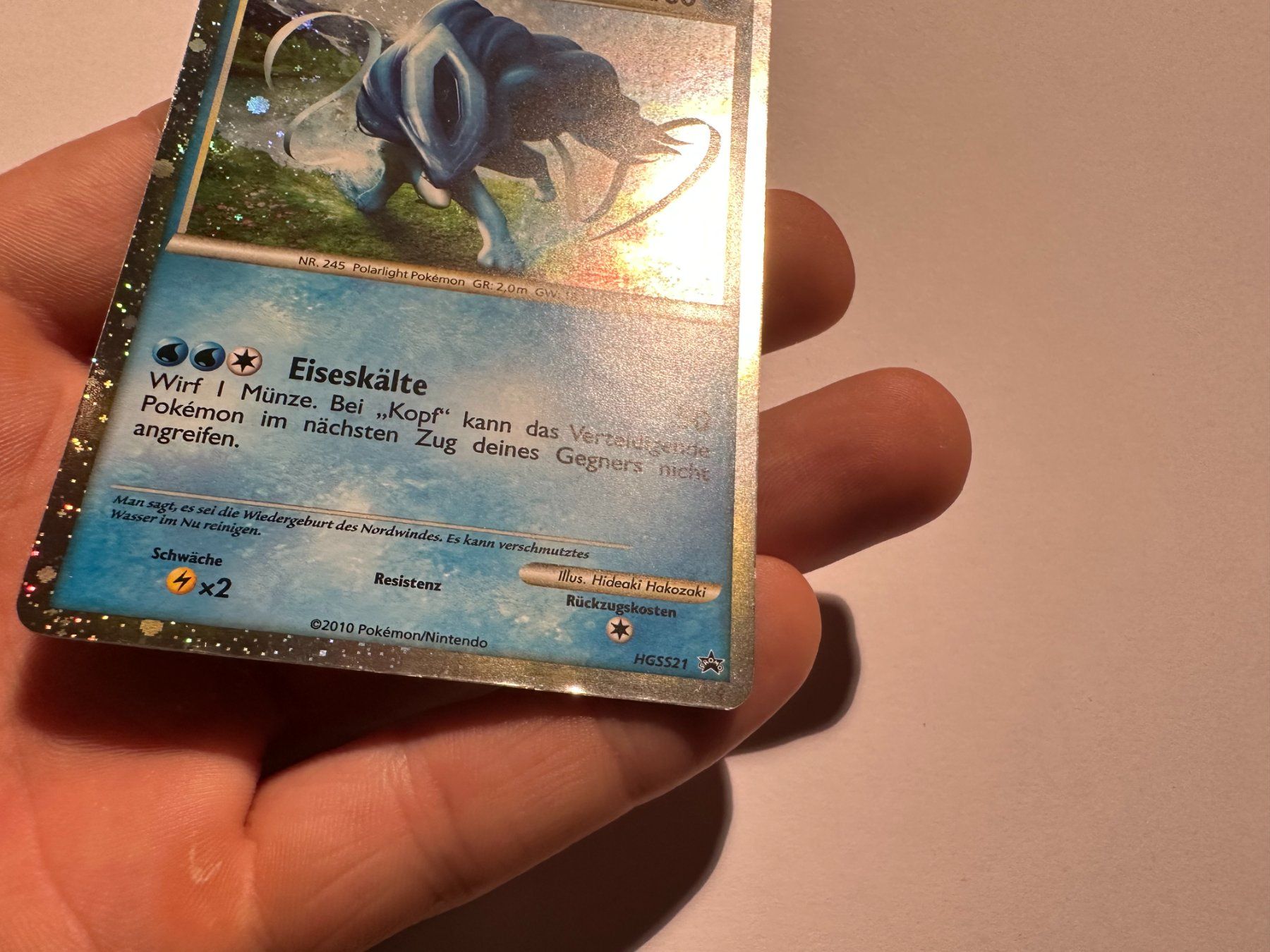 Pokémon Carte collezionabili: Suicune holo HGSS Promo DE – Usato da Hagendorn venduto da Pokecollectorch 1