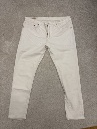Levi's 512 Slim Taper, Off-White, W34 Top Zustand