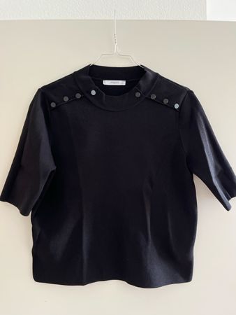 Elegantes Shirt 3/4 Arm Mango schwarz M